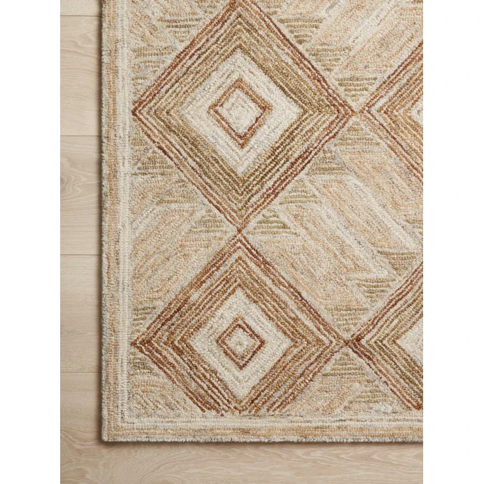Loloi Varena Sand / clay VAR-01 18 in. X 18 in. Sample Rug