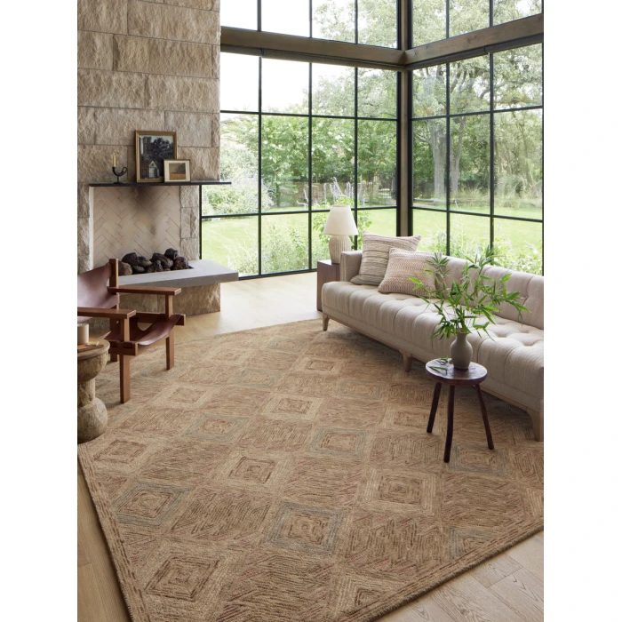 Loloi Varena Berry / Multi VAR-02 18 in. X 18 in. Sample Rug