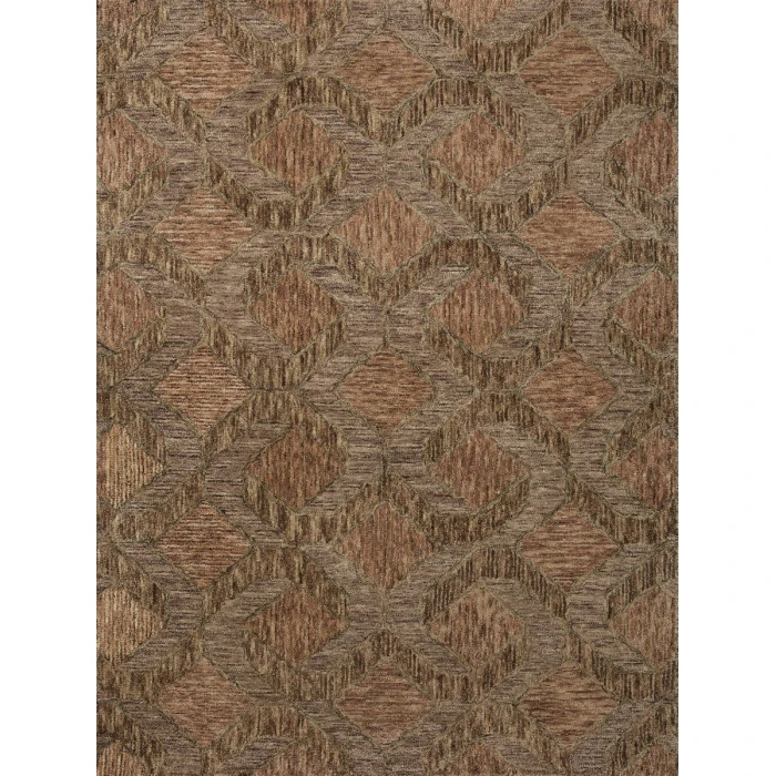 Loloi Varena Rust / Bark VAR-03 18 in. X 18 in. Sample Rug