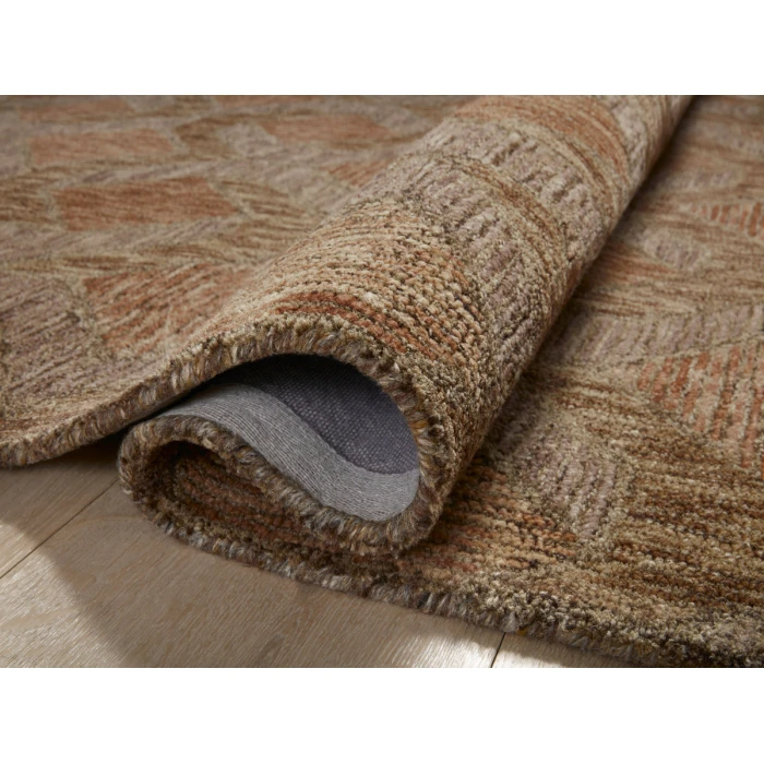 Loloi Varena Rust / Bark VAR-03 18 in. X 18 in. Sample Rug