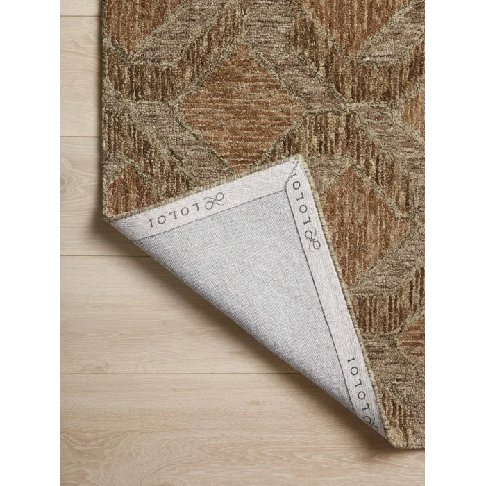 Loloi Varena Rust / Bark VAR-03 18 in. X 18 in. Sample Rug