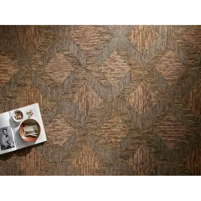 Loloi Varena Rust / Bark VAR-03 18 in. X 18 in. Sample Rug