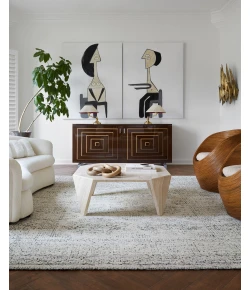 Loloi Vestige White / Black VQ-01 2ft.-9in. X 8ft. Rect. Rug