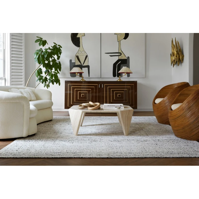 Loloi Vestige White / Black VQ-01 4ft. X 6ft. Rect. Rug