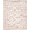 Loloi Vestige White / Berry VQ-01 2ft.-9in. X 12ft. Rect. Rug