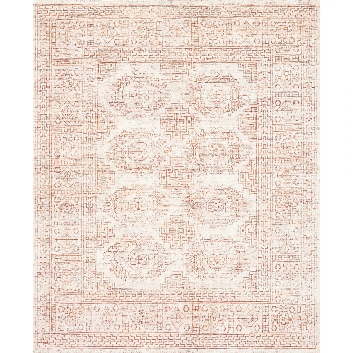 Loloi Vestige White / Persimmon VQ-01 4ft. X 6ft. Rect. Rug