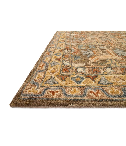 Loloi Victoria Walnut / Multi VK-01 18 in. X 18 in. Sample Rug