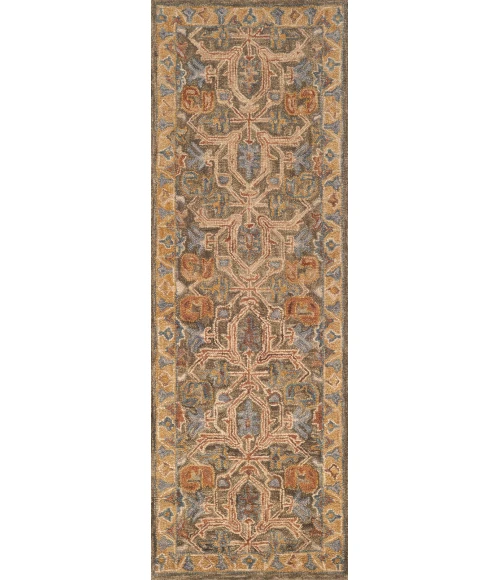 Loloi Victoria Walnut / Multi VK-01 18 in. X 18 in. Sample Rug