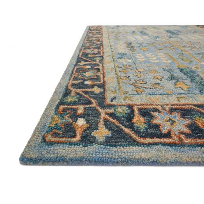 Loloi Victoria Lt Blue / Dk Blue VK-12 2 ft. 6 in. X 7 ft. 6 in. Rectangle Rug