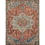 Loloi Victoria VK-15 RED / MULTI Area Rug 2 ft. 6 in. X 7 ft. 6 in. Rectangle