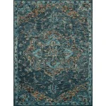 Loloi Victoria VK-15 TEAL / MULTI Area Rug 2 ft. 6 in. X 7 ft. 6 in. Rectangle
