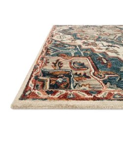 Loloi Victoria VK-16 BLUE / RED Area Rug 2 ft. 3 in. X 3 ft. 9 in. Rectangle