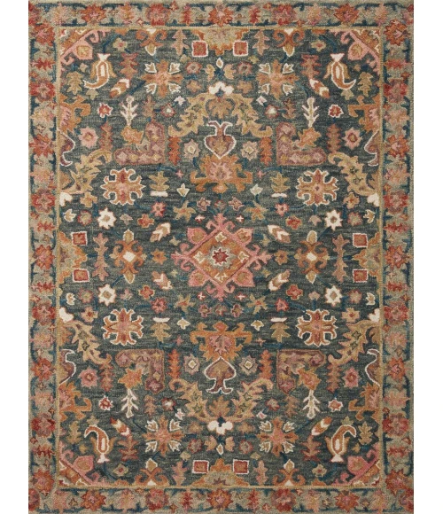 Loloi Victoria Navy / Multi VK-22 9 ft. 3 in. X 13 ft. Rectangle Rug