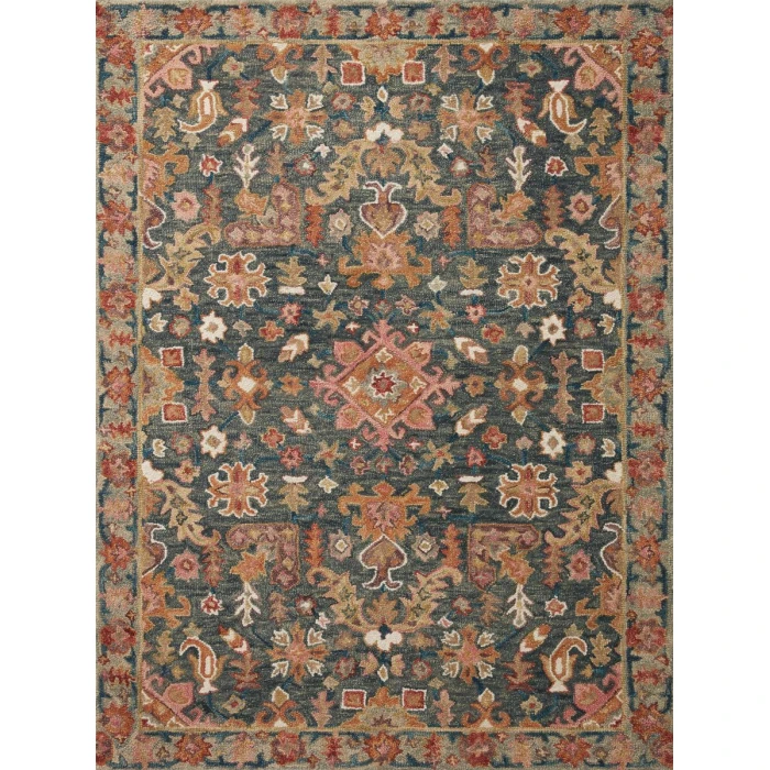 Loloi Victoria Navy / Multi VK-22 2 ft. 6 in. X 7 ft. 6 in. Rectangle Rug