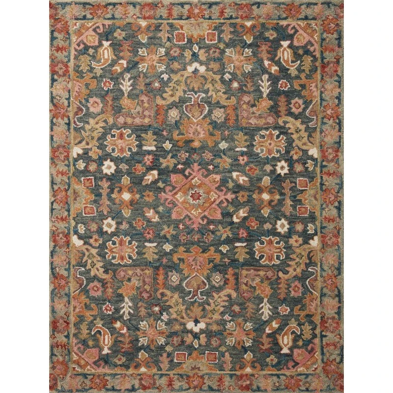 Loloi Victoria Navy / Multi VK-22 5 ft. X 7 ft. 6 in. Rectangle Rug
