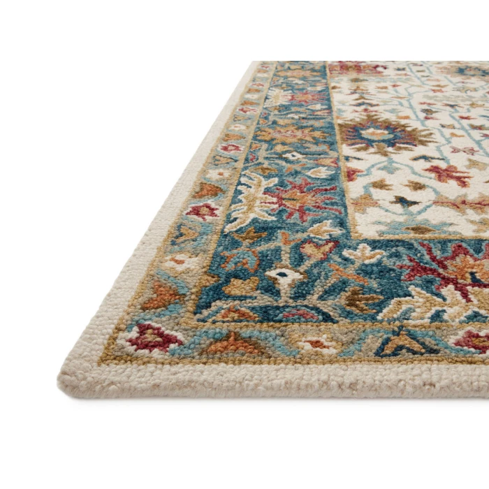 Loloi Victoria Ivory / Sky VK-23 5 ft. X 7 ft. 6 in. Rectangle Rug
