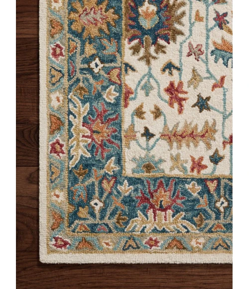 Loloi Victoria Ivory / Sky VK-23 5 ft. X 7 ft. 6 in. Rectangle Rug