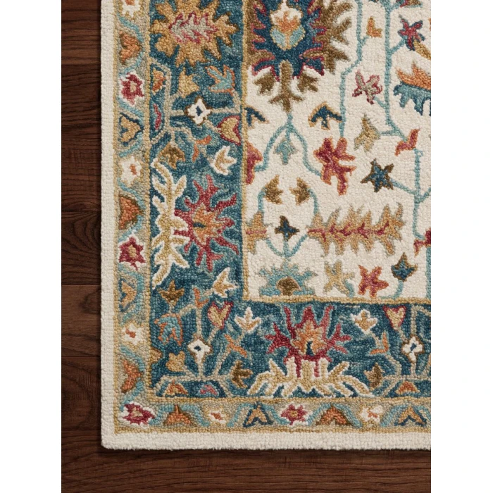 Loloi Victoria Ivory / Sky VK-23 5 ft. X 7 ft. 6 in. Rectangle Rug