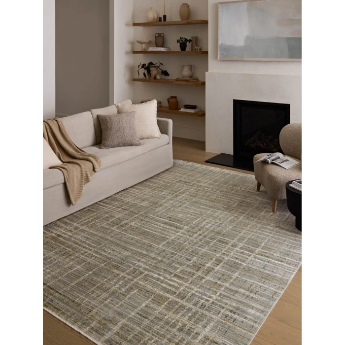 Loloi Wade Mist / Gold WAE-03 9 ft. 3 in. X 13 ft. 1 in. Rectangle Rug