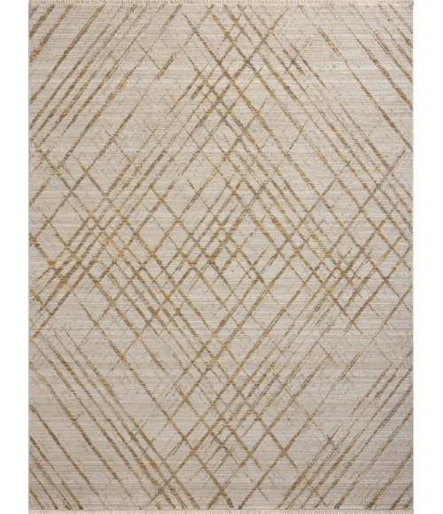 Loloi Wade Beige / Gold WAE-04 5 ft. 3 in. X 7 ft. 9 in. Rectangle Rug