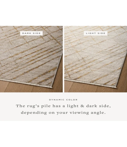 Loloi Wade Beige / Gold WAE-04 5 ft. 3 in. X 7 ft. 9 in. Rectangle Rug