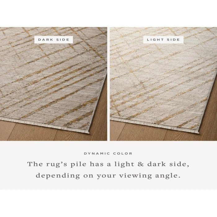 Loloi Wade Beige / Gold WAE-04 9 ft. 3 in. X 13 ft. 1 in. Rectangle Rug