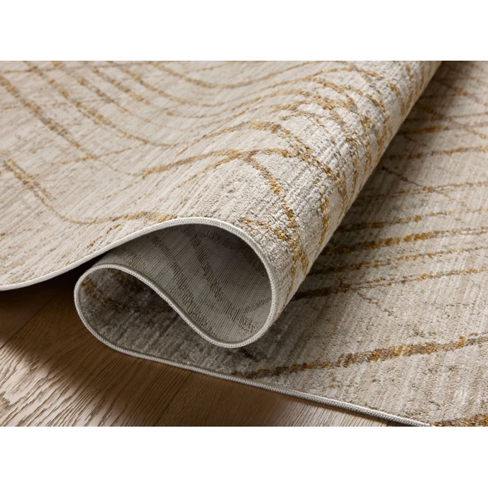 Loloi Wade Beige / Gold WAE-04 9 ft. 3 in. X 13 ft. 1 in. Rectangle Rug