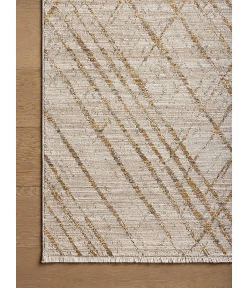 Loloi Wade Beige / Gold WAE-04 5 ft. 3 in. X 7 ft. 9 in. Rectangle Rug