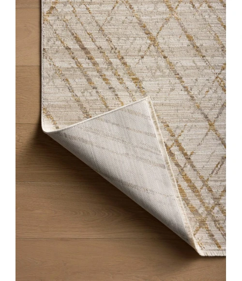Loloi Wade Beige / Gold WAE-04 5 ft. 3 in. X 7 ft. 9 in. Rectangle Rug