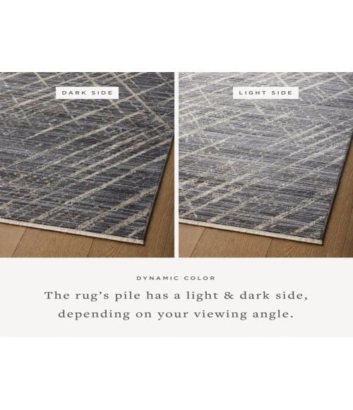 Loloi Wade Midnight / Beige WAE-04 2 ft. 6 in. X 10 ft. Rectangle Rug