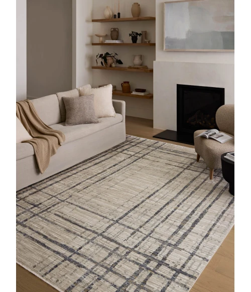Loloi Wade Beige / Midnight WAE-05 2 ft. 6 in. X 8 ft. Rectangle Rug