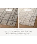 Loloi Wade Beige / Midnight WAE-05 2 ft. 6 in. X 8 ft. Rectangle Rug