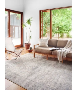 Loloi Wynter WYN-03 Silver / black Area Rug 2 ft. 6 in. X 12 ft. 0 in. Rectangle