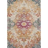 Loloi Zehla ZL-02 IVORY / FIESTA Area Rug 18 in. X 18 in. Sample