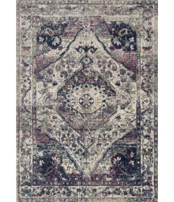 Loloi Zehla ZL-05 IVORY / BERRY Area Rug 18 in. X 18 in. Sample