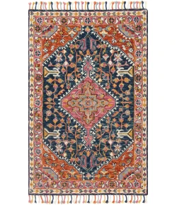 Loloi Zharah Navy / Multi ZR-01 18 in. X 18 in. Sample Rug