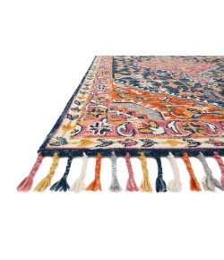 Loloi Zharah Navy / Multi ZR-01 18 in. X 18 in. Sample Rug