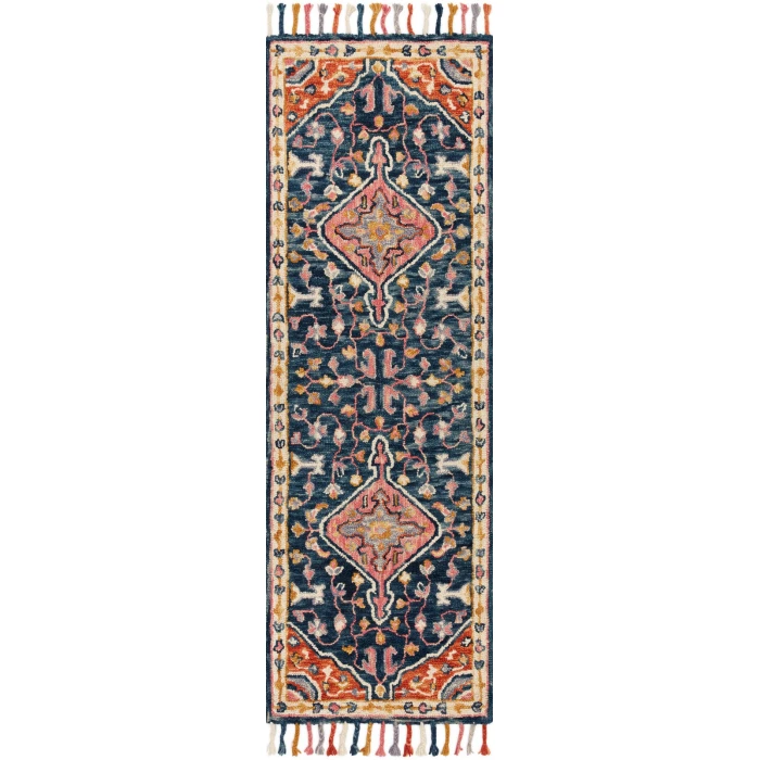 Loloi Zharah Navy / Multi ZR-01 18 in. X 18 in. Sample Rug