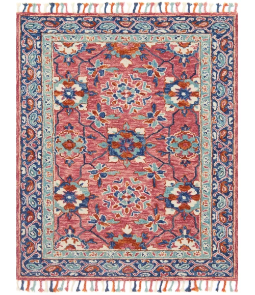 Loloi Zharah Rose / Denim ZR-03 18 in. X 18 in. Sample Rug