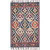 Loloi Zharah ZR-04 DENIM / MULTI Area Rug 18 in. X 18 in. Sample