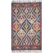 Loloi Zharah ZR-04 DENIM / MULTI Area Rug 18 in. X 18 in. Sample