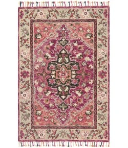 Loloi Zharah Raspberry / Taupe ZR-05 18 in. X 18 in. Sample Rug