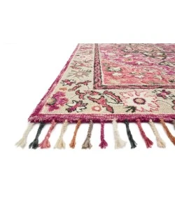 Loloi Zharah Raspberry / Taupe ZR-05 18 in. X 18 in. Sample Rug