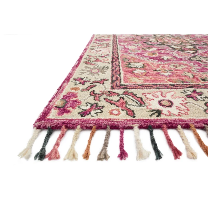 Loloi Zharah Raspberry / Taupe ZR-05 18 in. X 18 in. Sample Rug