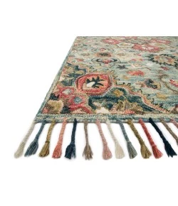 Loloi Zharah ZR-13 LIGHT BLUE / MULTI Area Rug 7 ft. 9 in. X 9 ft. 9 in. Rectangle