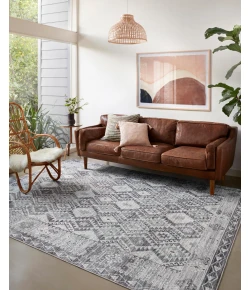 Loloi Zion ZIO-03 black / SLATE Area Rug 8 ft. 6 in. X 11 ft. 6 in. Rectangle