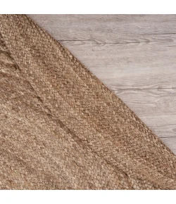 LR Home Natural Fiber 12033 Gray 6' Round Rug