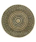 LR Home Dazzle Black 6ft. Round Rug