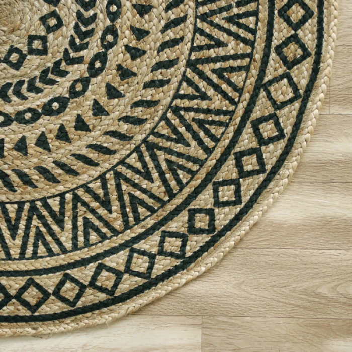 Rugs Town Black 6ft. Round Rug