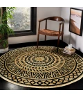 LR Home Dazzle Black 6ft. Round Rug